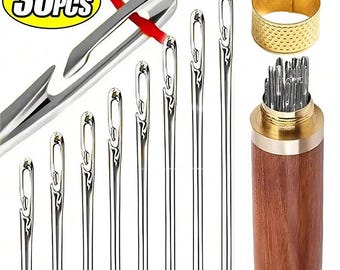 Side Hole Blind Sewing Needles |  Stainless Steel Elderly Needles Hand Sewing Stitching Pin | DIY Home Self Threading Needle