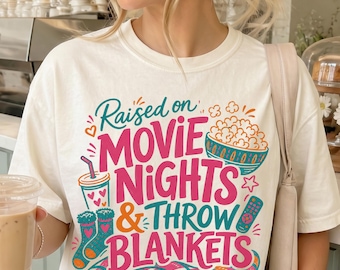 Movie Lover Shirt, Comfort Colors Tee, Movie Night Shirt, Film Lover Gift, Cozy Homebody Tee, Popcorn Graphic Shirt, Cinema Lover Tee
