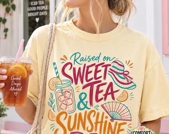 Summer Vacation Shirt, Comfort Colors Tee, Beach Lover Shirt, Sweet Tea Shirt, Southern Summer Tee, Sunshine Shirt, Summer Graphic Tee