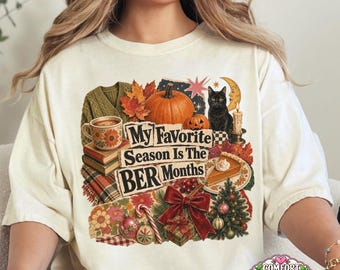 BER Season Shirt, Fall Shirts for Women, Comfort Colors Tee, Cozy  Autumn Lover Gift, Halloween Thanksgiving Christmas Seasonal Tee,