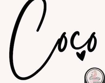Coco PNG, Coco Clipart, Commercial Use Digital Download, DTG Print Design, Print on Demand Sublimation PNG Design, Mothers Day Image