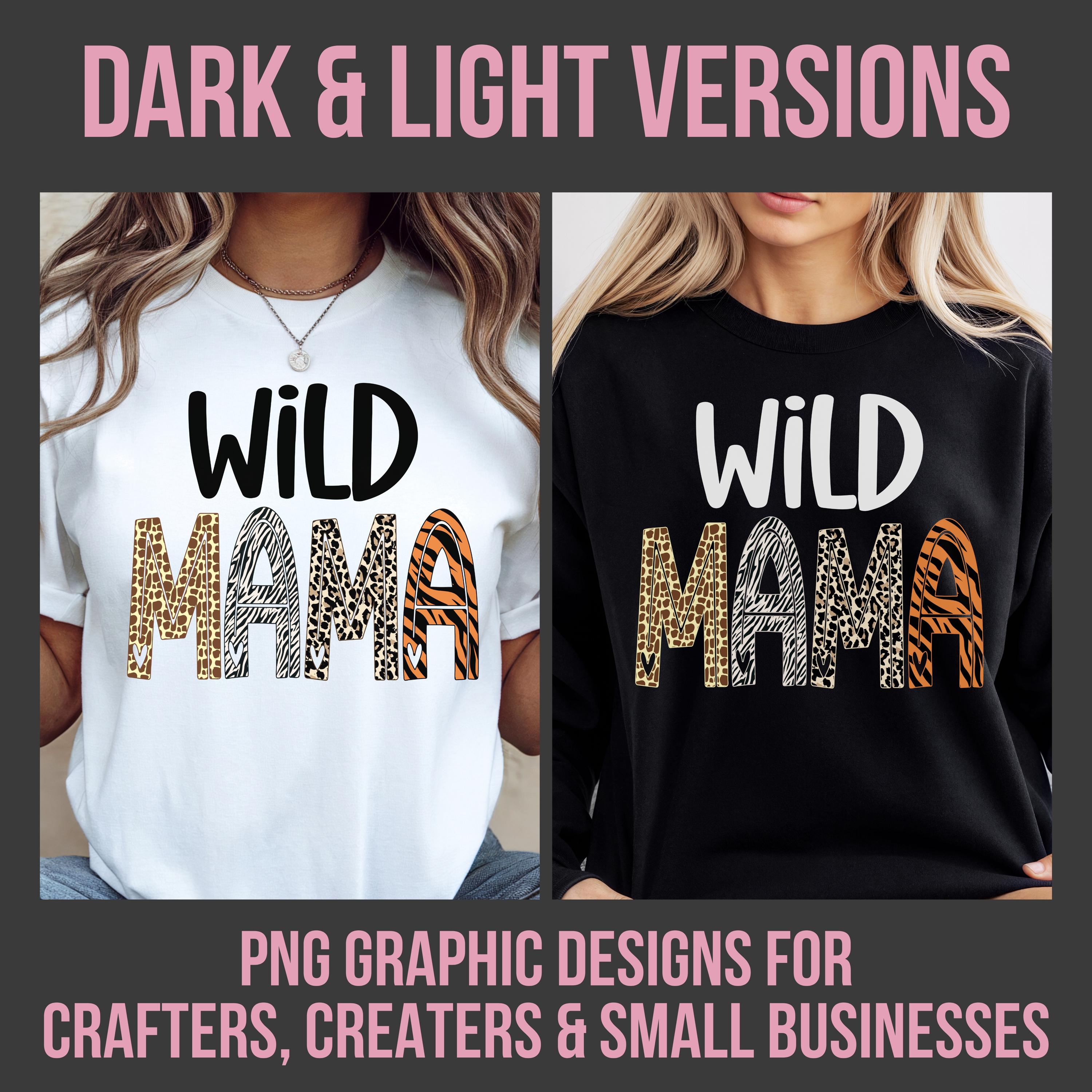 Wild Mama PNG, Animal Print Mom Design, Leopard Zebra Tiger