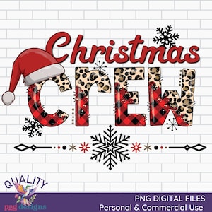 Christmas Crew Png | Retro Christmas Sublimation | Cute Christmas Squad Design | Design Download | Commercial Use Holiday PNG