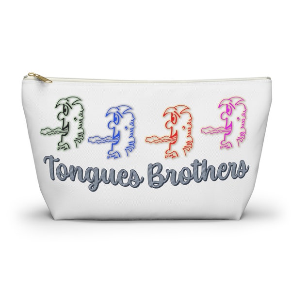 Accessory Pouch, Tongues Brothers, Versatile Storage, Practical Pouches, Durable Material, Zipper Closure, Multiple Sizes