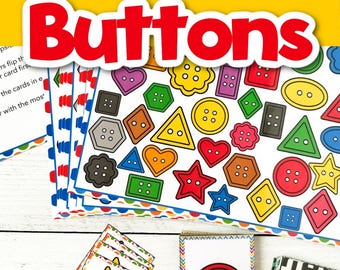 Buttons and Shapes I Spy Board Game for Kids