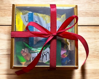 Sweets candy gift  box handpicked gold