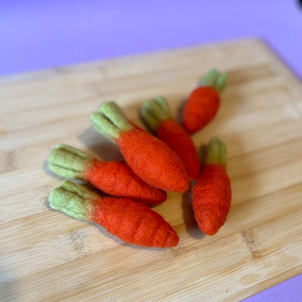 Felted Vegetables - Pretend Play