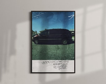 good kid, m.A.A.d city Album Art Poster | Kendrick Lamar Music Wall Art Print
