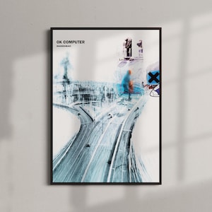 OK Computer Album Art Poster | Radiohead Music Wall Art Print