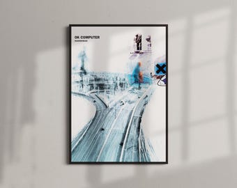 OK Computer Album Art Poster | Radiohead Music Wall Art Print