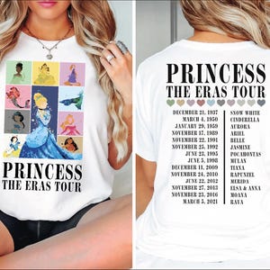 Princess Eras Tour Shirt, Disney Princess Characters Shirt, Disney Princess Tour, Disney Girl Trip, Disney Womens Shirt, VLB665