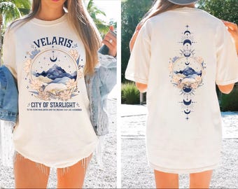 Velaris City Of Starlight Two-Sided Shirt, The Night Court TShirt, SJM Merch Shirt, Acotar Velaris ,Velaris Bookish VLB743