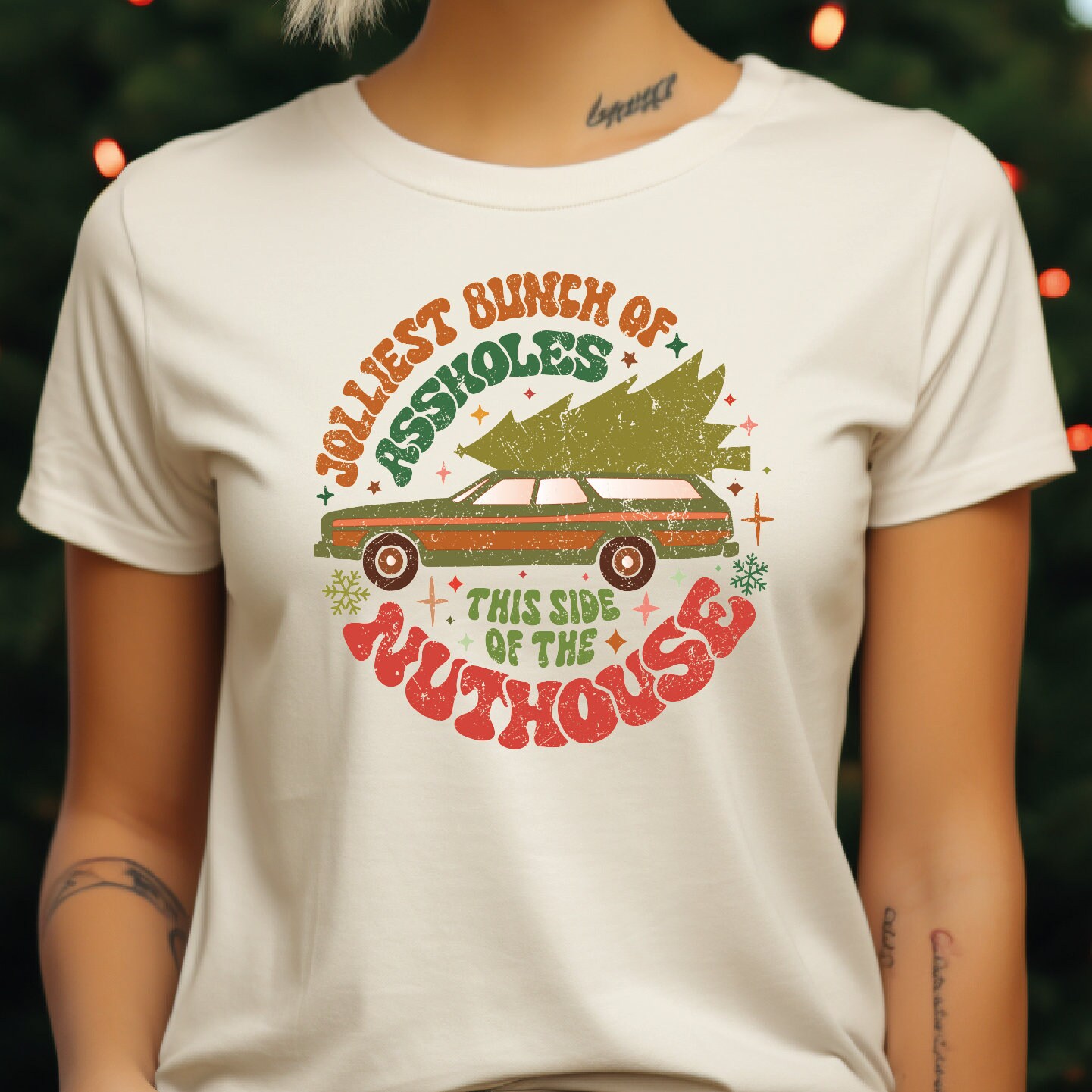 Jolliest Bunch of Assholes This Side of the Nuthouse Christmas Shirt ...