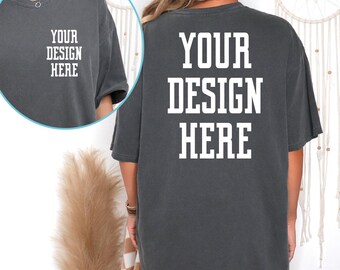 Personalized Logo Comfort Colors T-Shirt ,  Custom Logo Shirts , Your Business Logo or Brand Logo T-Shirt, Team Logo Shirt VLB616
