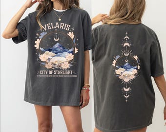 Velaris City Of Starlight Two-Sided Shirt, The Night Court Comfort Colors TShirt, SJM Merch Shirt, Acotar Velaris ,Velaris Bookish VLB743