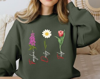 F*ck Donald Trump Sweatshirt & Hoodie, Subtle FDT Sweatshirt, Anti Democrat Sweatshirt, Floral FDT Gift, Feminist Gift VLB1082