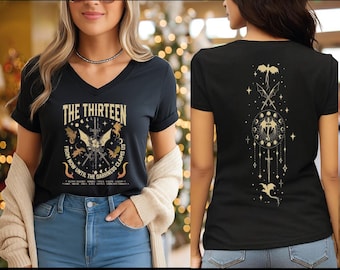 The Thirteen Throne Of Glass V-Neck Shirt, We Are The Thirteen Racerback , From Now Until The Darkness Claims Us Tee