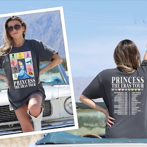 Princess Eras Tour Comfort Colors T-Shirt, Disney Princess Characters , Disney Princess Tour, Disney Girl Trip, Disney Womens Shirt, VLB665