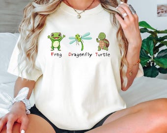 Subtle Political Humor Frog Dragonfly Turtle T-Shirt, Funny Political Shirt FDT Shirt, Funny Anti Trump Shirt, Anti Democrat Shirt VLB1081