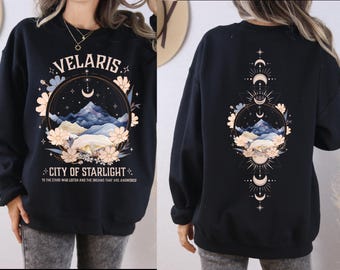 Velaris City Of Starlight Two-Sided Shirt, The Night Court TShirt, SJM Merch Shirt, Acotar Velaris ,Velaris Bookish VLB743