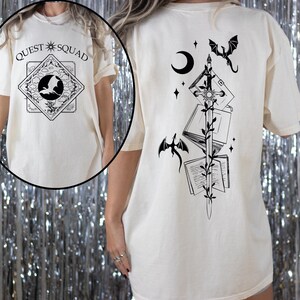 Quest Squad Shirt ,  Onyx Storm Shirt, Fourth Wing Shirt, Fantasy Reader Gift, Dragon Rider Shirt VLB967