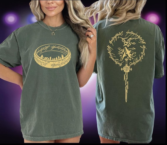 Comfort Colors Fantasy Book Shirt, Shards of Narsil Design, You Shall not Pass Tee