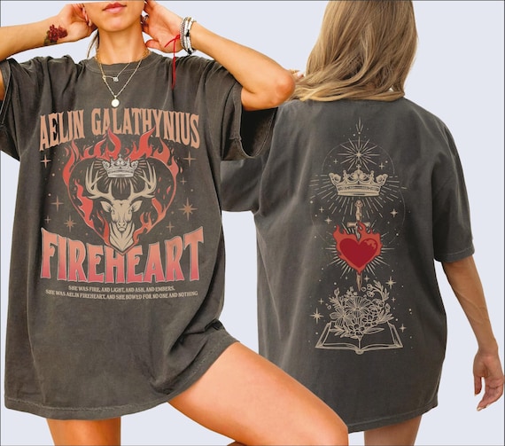 Throne Of Glass Fan Comfort Colors Shirt, Fireheart Aelin T Shirt, Kingsflame The Thirteen, Aelin Galathynius Shirts VLB520
