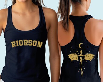Xaden Riorson V-neck Shirt, Xaden and Sgaeyl Racerback, Dragon Rider Racerback, Gift for Book Lover Tee