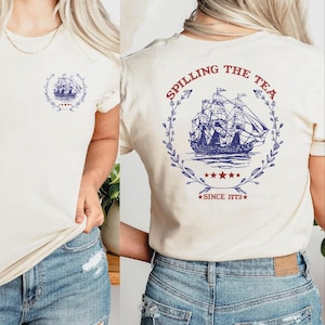 Spilling The Tea Since 1773 Shirt, 4th Of July Shirt, Patriotic Shirt, Usa Shirt,Fourth Of July Shirt, American Shirt VLB480