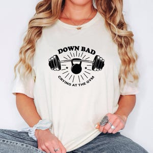Down Bad Crying At The Gym  Shirt,  Funny Shirt , Skeleton Workout Gym Shirt,Funny Weightlifting VLB381