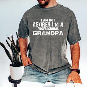 I&#39;m Not Retired I&#39;m A Professional Grandpa Comfort Colors T-Shirt,Grandpa Shirt ,Fathers Day Shirt,Retired Grandpa Gift VLB440