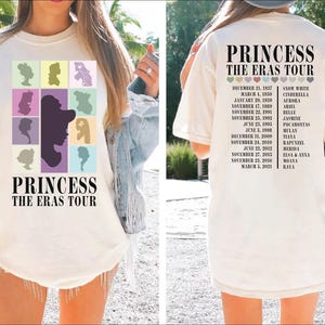 Princess Eras Tour Shirt, Disney Princess Characters Shirt, Disney Princess Tour, Disney Girl Trip, Disney Womens Shirt, VLB684