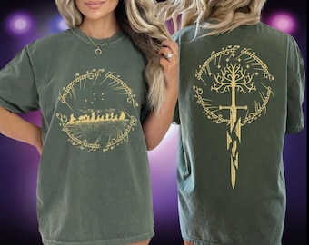 Comfort Colors Fantasy Book Lover T-Shirt, Funny Second Breakfast Design, Shards of Narsil Shirt, Funny Second Breakfast Tee