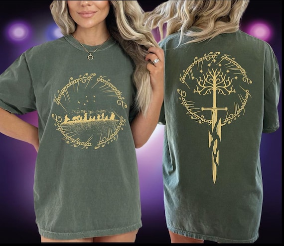 Comfort Colors Fantasy Book Lover T-Shirt, Funny Second Breakfast Design, Shards of Narsil Shirt, Funny Second Breakfast Tee