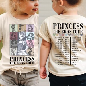 Princess Eras Tour Shirt, Disney Princess Characters Shirt, Disney Princess Tour, Disney Girl Trip, Disney Womens Shirt, VLB667