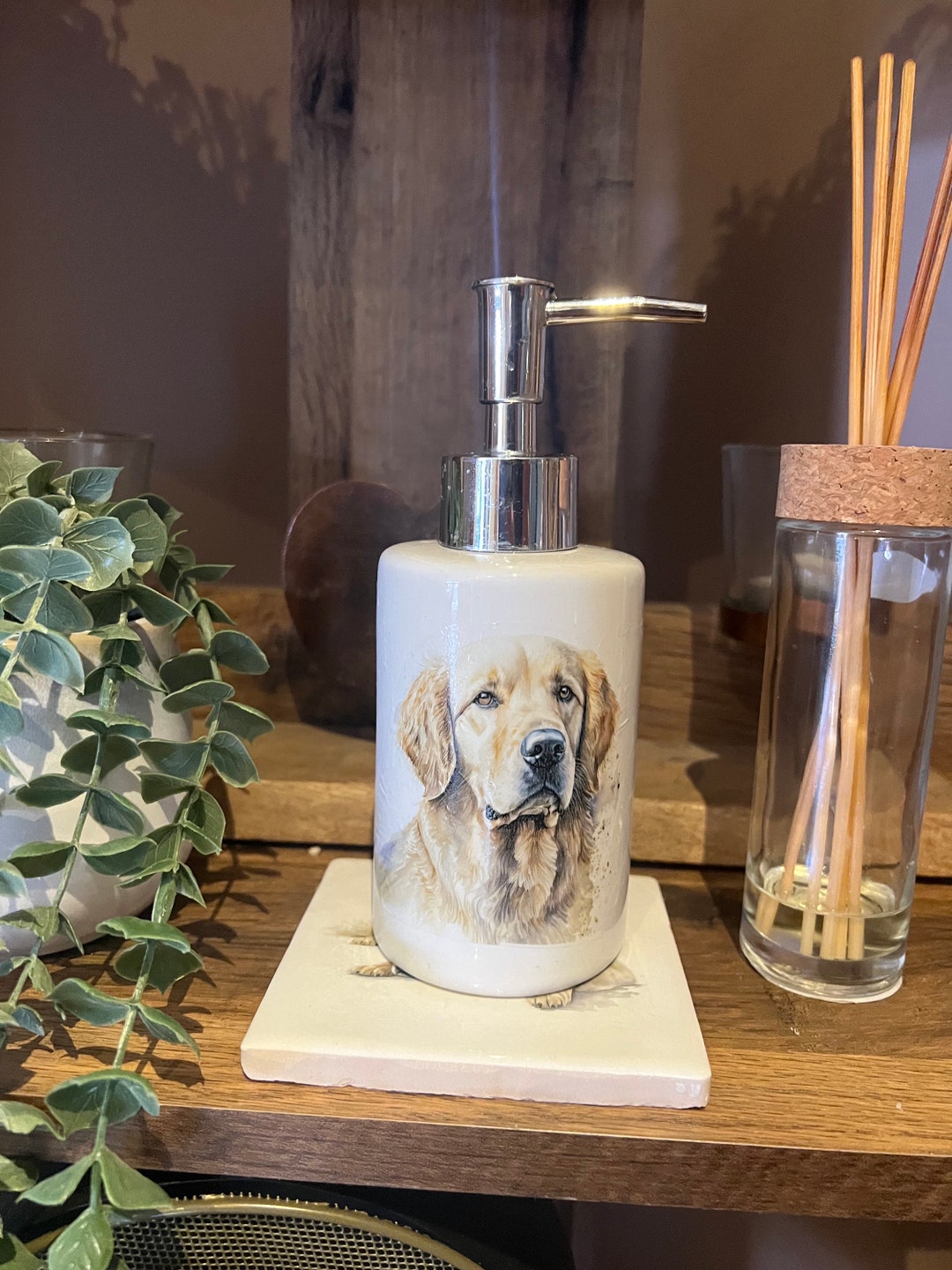 Various Golden Retriever Soap Dispensers. matching Stand Available Etsy