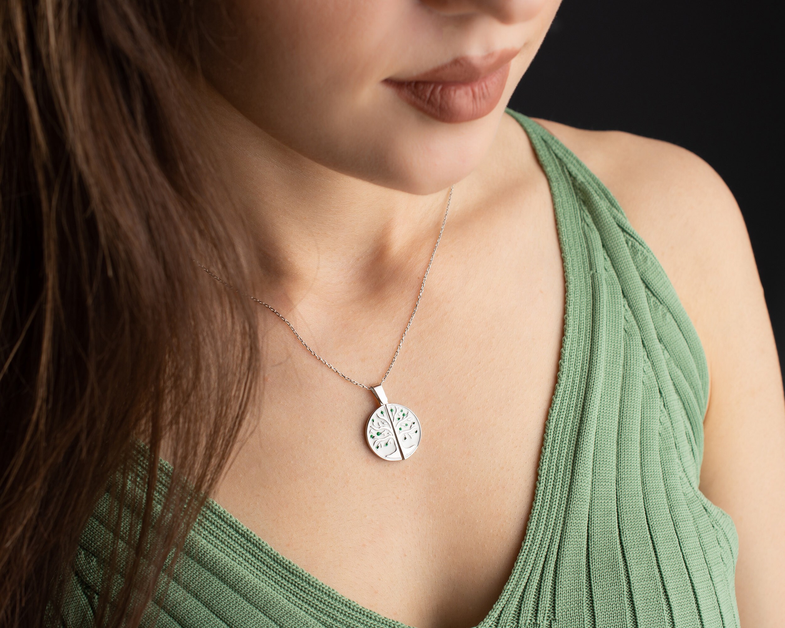 Personalized Life Tree Necklace With Hidden Names - Secret Message ...