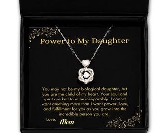 Necklace pendant gift for adopted or foster daughter, love, acceptance, family, affirmation, bracelet