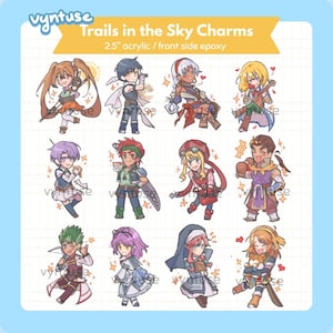 Trails in the Sky Acrylic Charms
