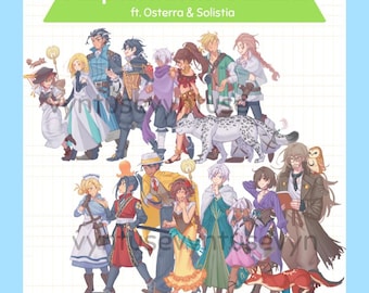 Octopath Traveler Acrylic Stands