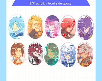 Holostars EN Acrylic Charms