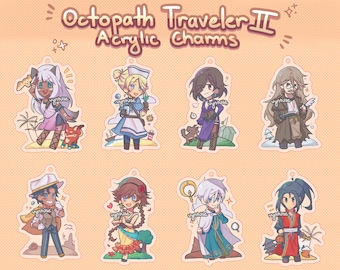 Octopath Traveler II Acrylic Keychains
