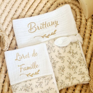 Coffret protége carnet de santé et livret de famille personnalisé, cadeau naissance, baby shower, cadeau bébé et enfant