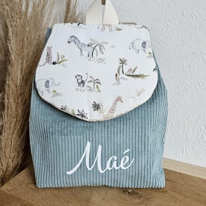 Personalized children&#39;s backpack with first name - nursery/kindergarten school bag - back-to-school gift