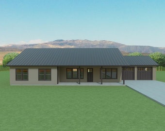 FDH2468 Floor Plan Set - 2468 quadratfuß / 4 Schlafzimmer / Bonus / 2 Bäder / 2 Autogarage