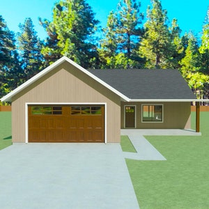 FDH1661 Floor Plan Set - 1661 sq ft / 3 Beds/ 2 Bath / 2 Car Garage