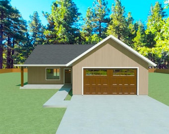 FDH1661R Floor Plan Set - 160m² / 3 Schlafzimmer / 2 Bäder / Doppelgarage