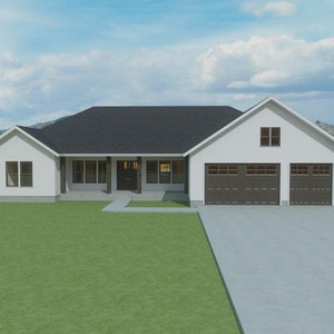 FDH2629R Floor Plan Set - 2629 sq ft / 4 Beds / Office / 2.5 Bath / 3 Car Garage