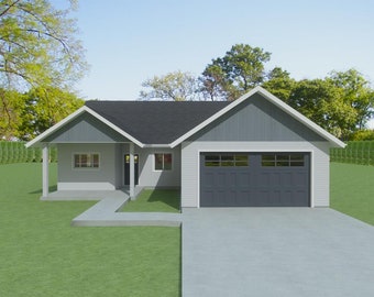 FDH1515 Floor Plan Set - 150 m² / 3 Schlafzimmer / 2 Bäder / Doppelgarage