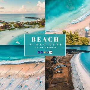 15+ Beach LUTs Pack Color Grading | Movie Filters, Video Presets | Premiere Pro, After Effects, Final Cut Pro X, DaVinci Resolve